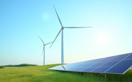 풍력 발전기와 태양광 패널